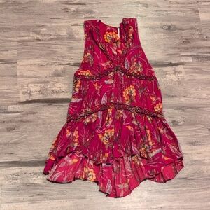 Free People Floral Pink Dress